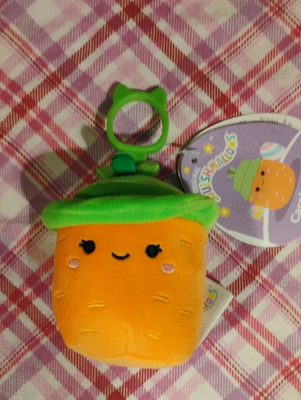 🩷 Squishmallows Caroleena Bag Clip NWT 🦄